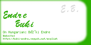 endre buki business card